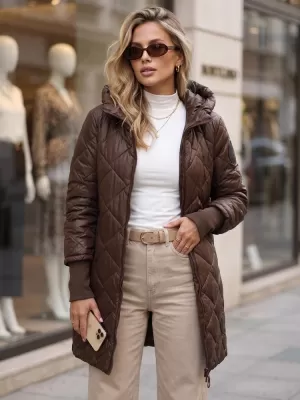 Ženska jakna DSTREET TY5862 RJAVA