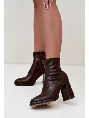 Ženski gležnjarji BOTO NN636 BROWN RJAVA