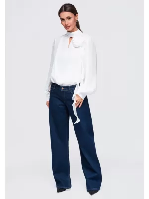 Ženska bluza OMBRE OW-TS-E0085 BELA