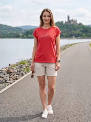 Ženska majica za prosti čas ALPINE PRO NOGERA 2 MALINA PC VARIANTA