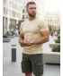 Moška majica s kratkimi rokavi DSTREET RX5676 BEŽ