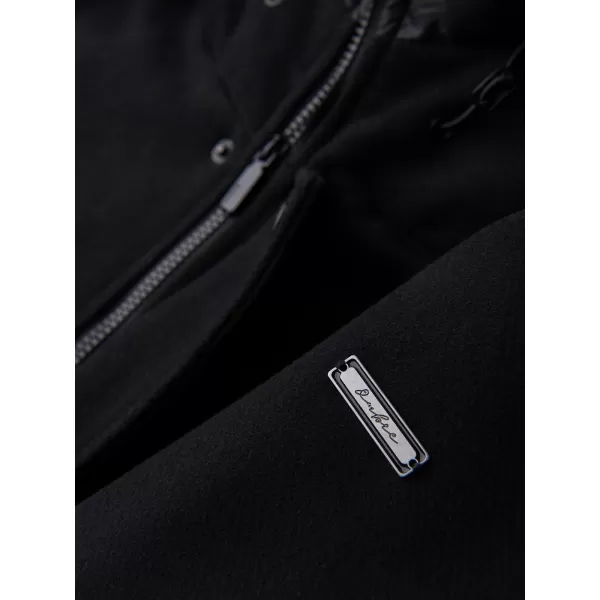  Moška parka OMBRE OM-COWC-0161 ČRNA 