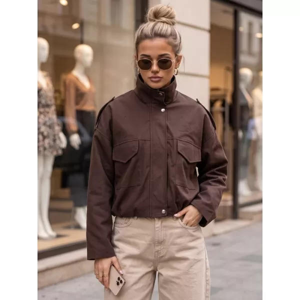  Ženska jakna DSTREET TY6089 RJAVA 