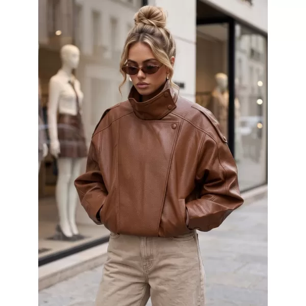  Ženska jakna DSTREET TY6065 RJAVA 