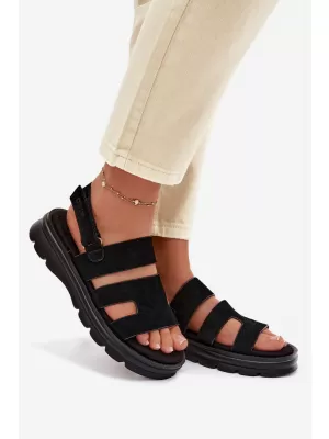 Ženske sandale BIG STAR SHOES TT274484 ČRNA