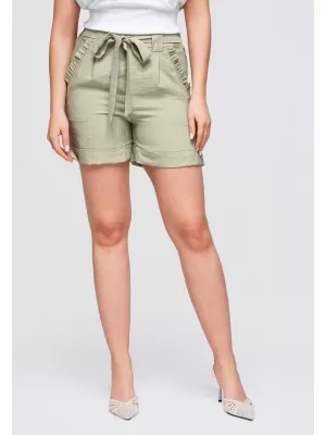 Ženske kratke hlače OMBRE OW-ST-E0006 KAKI