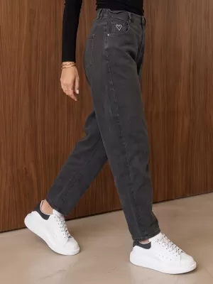 Ženske hlače DSTREET UY3209 TEMNO SIVA