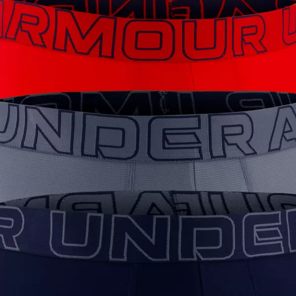  Moške boksarice UNDER ARMOUR UA PERFORMANCE TECH MESH - SOLID 6 -3PK 1383884-600 RDEČA 