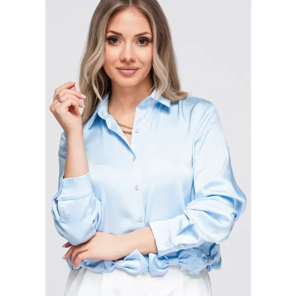  Ženska srajca OMBRE OW-SH-E0059 MODRA 