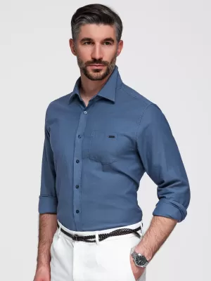 Moška srajca OMBRE K695 DENIM