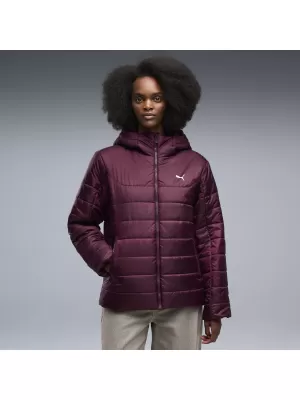 Ženska jakna PUMA ESS HOODED PADDED JACKET 68523124 RUBY NOIR