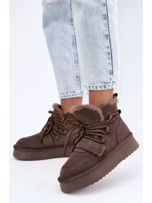 Ženski čevlji BIG STAR SHOES UU274315 RJAVE/BEŽ SENCE