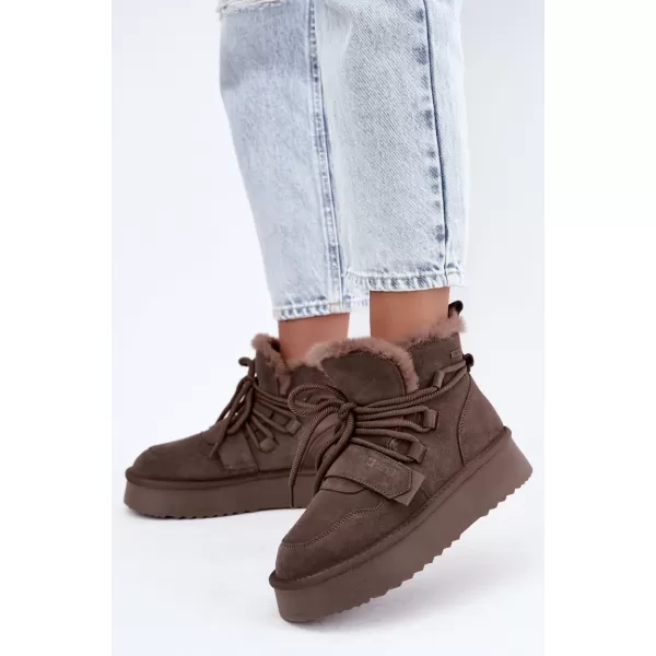  Ženski čevlji BIG STAR SHOES UU274315 RJAVE/BEŽ SENCE 