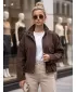 Ženska jakna DSTREET TY6089 RJAVA