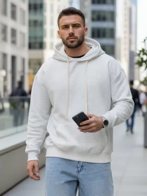 Moški pulover DSTREET BX5950 SVETLO SIVA