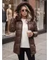 Ženska jakna DSTREET TY5757 RJAVA