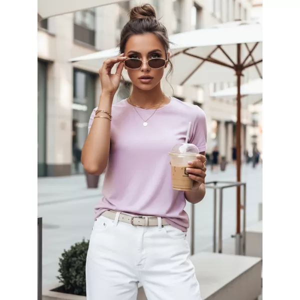  Ženska majica s kratkimi rokavi DSTREET RY2209 VIJOLIČNA 