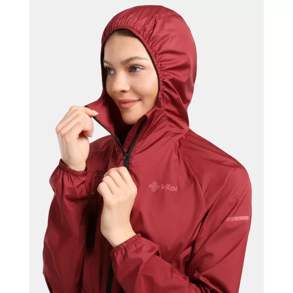  Ženska vetrovka KILPI ROSA-W 1L0109KI TEMNO RDEČA 