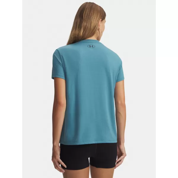 Ženska majica s kratkimi rokavi UNDER ARMOUR W VARSITY SS 6010592-466 MODRA 