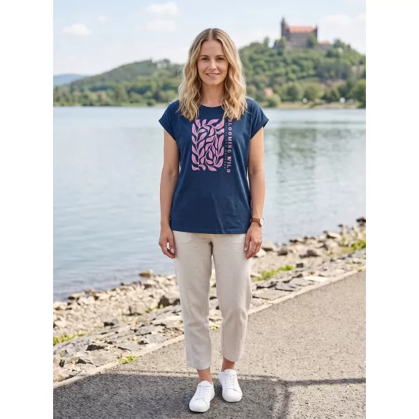  Ženska majica za prosti čas ALPINE PRO NOGERA 2 MOONLIT OCEAN VARIANTA PB 