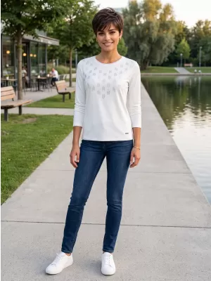 Ženska majica s kratkimi rokavi ALTISPORT IDIARA BELA
