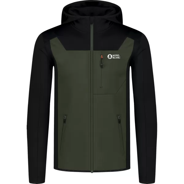  Moški powerfleece pulover NORDBLANC SPRAWL NBSFM8333 ZELENA 
