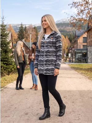 Ženski pulover iz flisa ALTISPORT ILANI ČRNA