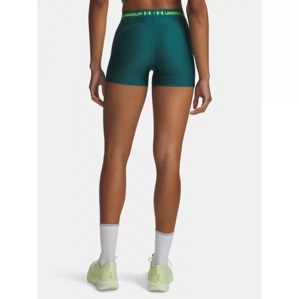  Ženske kratke hlače UNDER ARMOUR HEATGEAR SHORTY 6010725-338 ZELENA 