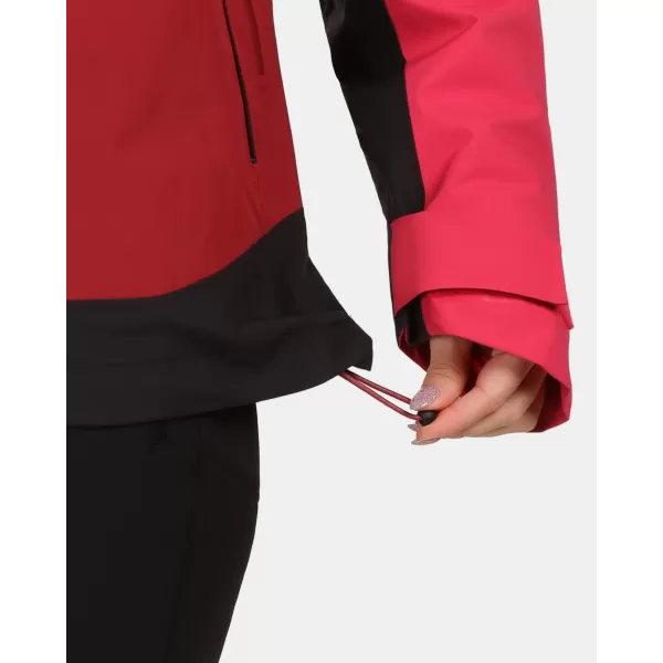  Ženska hardshell jakna KILPI MAMBA-W 1L0101KI TEMNO RDEČA 