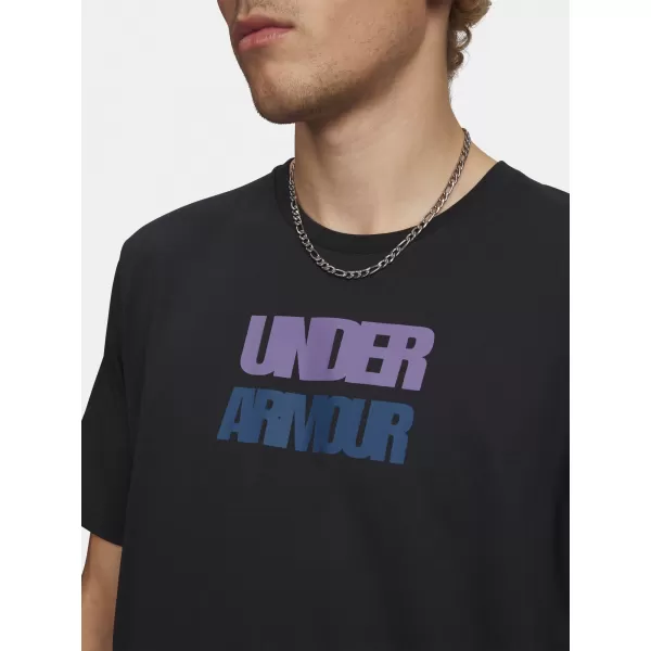  Moška majica s kratkimi rokavi UNDER ARMOUR M BLOCK LOGO SS 6009250-001 ČRNA 