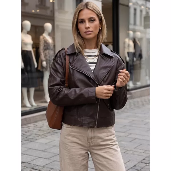  Ženska jakna DSTREET TY5920 RJAVA 