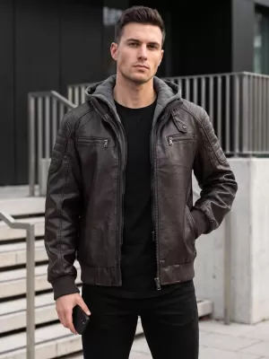 Moška jakna DSTREET TX5136 RJAVA