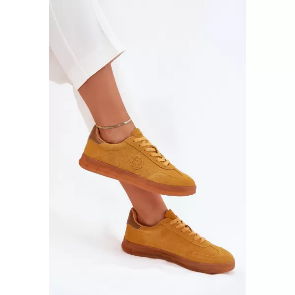  Ženske superge BIG STAR SHOES RR274846 RUMENA/ZLATA 