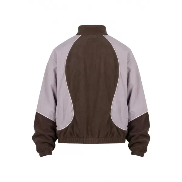  Moška trenirka jakna URBAN CLASSICS TB8602-23085 RJAVA/BLEDO LILA 