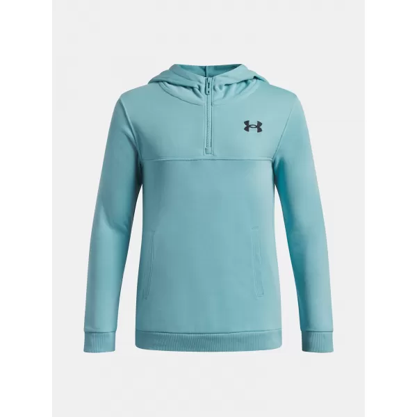  Fantovski pulover UNDER ARMOUR RIVAL LW 1/4 ZIP HOODIE 6009316-425 MODRA 