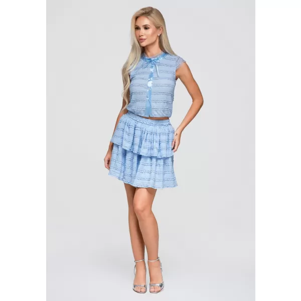  Ženska bluza OMBRE OW-TS-E0066 MODRA 