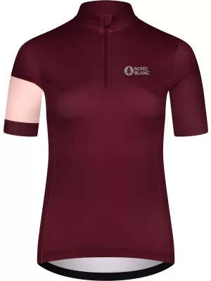 Ženski kolesarski dres NORDBLANC ENTHUSIAST NBSLF8084 RDEČA