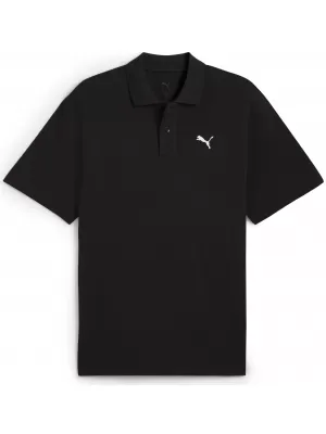 Moška majica s kratkimi rokavi z ovratnikom PUMA WARDROBE ESS PIQUE RELAXED POLO 62965701 ČRNA PUMA