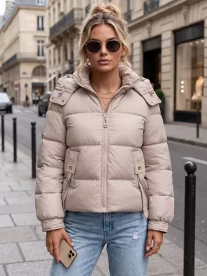 Ženska jakna DSTREET TY5746 BEŽ