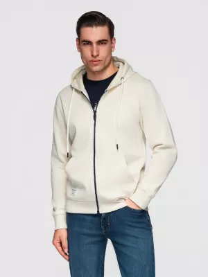 Moški pulover OMBRE OM-SSBZ-0272 KREMA
