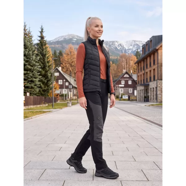  Ženske softshell hlače ALPINE PRO AKANA 3 ČRNA 