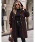 Ženski plašč DSTREET NY0797 RJAVA