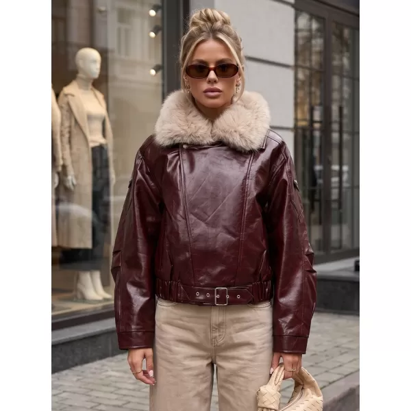  Ženska jakna DSTREET TY5707 BORDO 