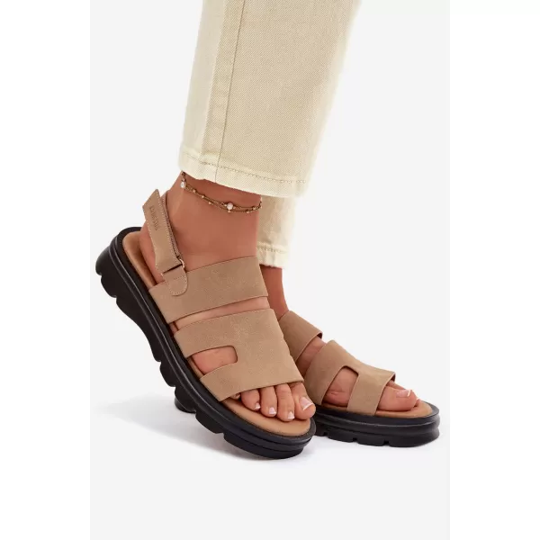  Ženske sandale BIG STAR SHOES TT274482 BEŽ 