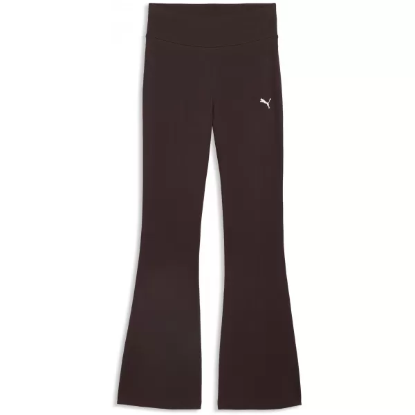  Ženske pajkice PUMA ESS HIGH-WAIST FLARED LEGGINGS 63154233 ČOKOLADNI FONDI 