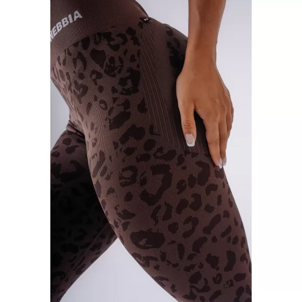  Ženske pajkice NEBBIA PRIMAL 849 TEMNO RJAV LEOPARD 