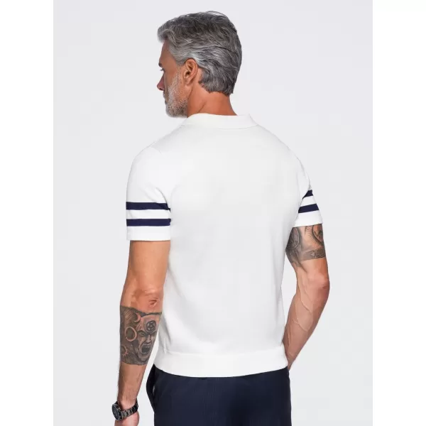  Moška polo majica OMBRE OM-POSS-0177 BELA 