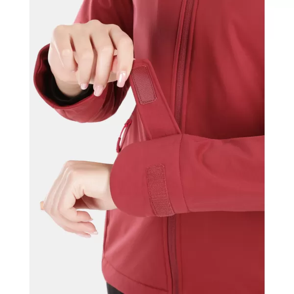  Ženska softshell jakna KILPI ONTAVIA-W 1L0113KI TEMNO RDEČA 