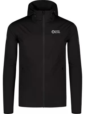 Moška nepremočljiva softshell jakna NORDBLANC EXPEDITIOUS NBSSM8323 ČRNA