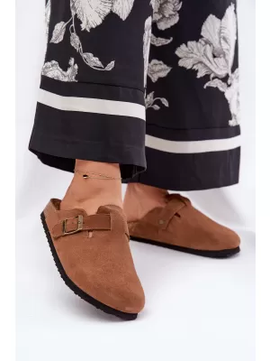 Ženski copati BIG STAR SHOES RR274A387 RJAVA/BEŽ
